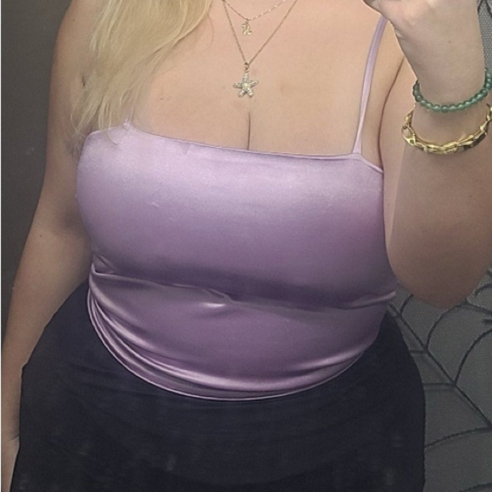 Rue21 Shimmering Lilac Satin Cami